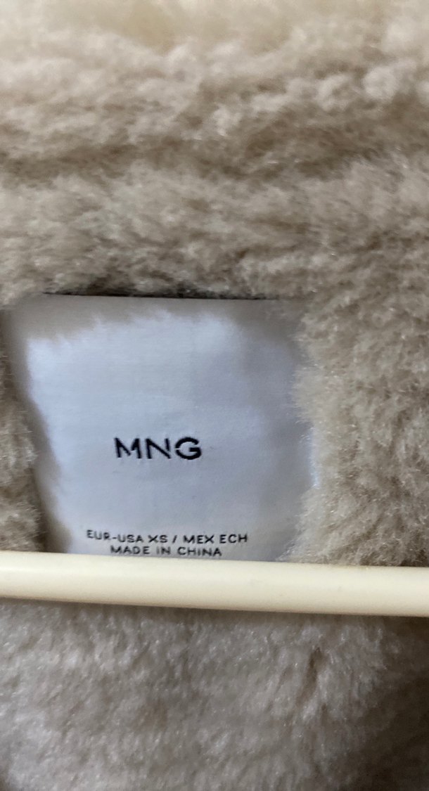 Kürk Detaylı Bej Deri Biker Ceket - Görsel 5