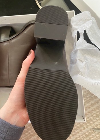 Kahverengi Deri Kadın Topuklu Bot - Görsel 6