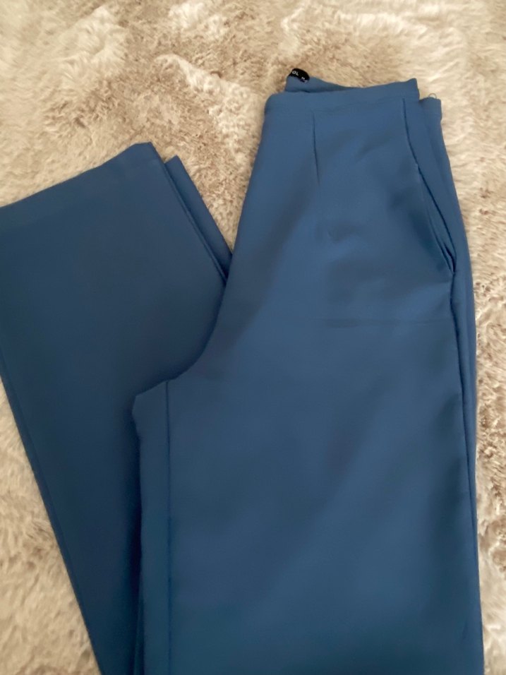 Mavi Kadın Normal Kesim Kumaş Pantolon - Görsel 2