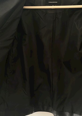 Mavi Siyah Deri Biker Ceket - Görsel 4