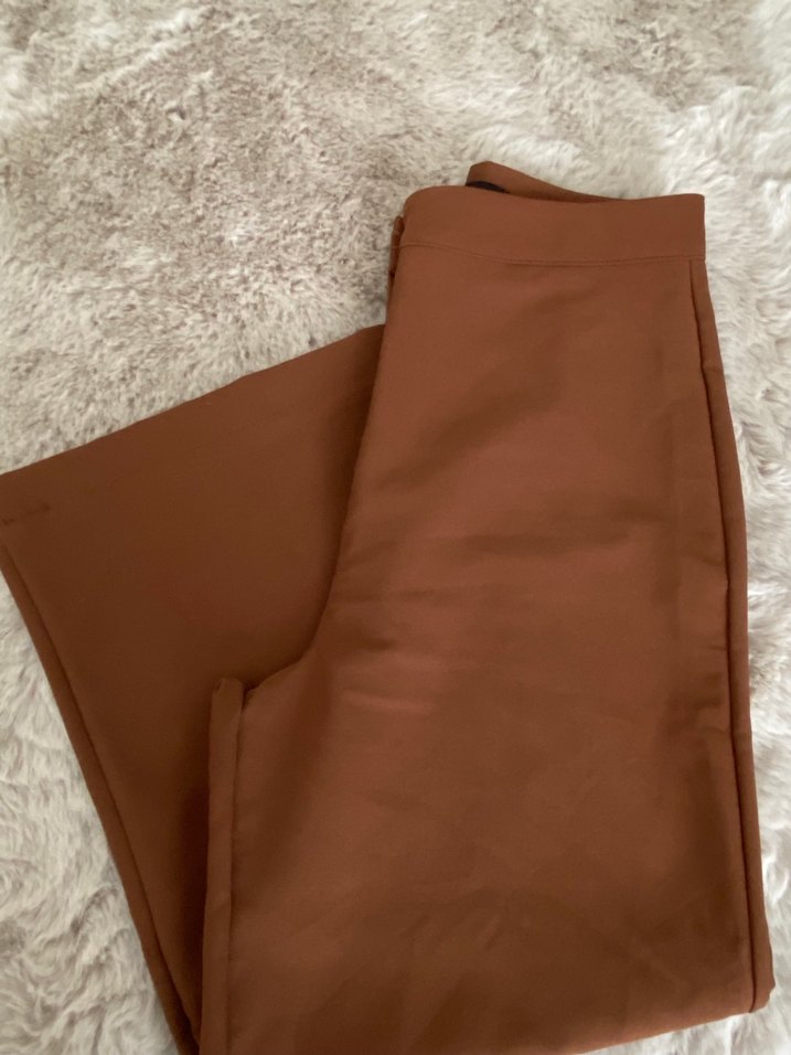 Kadın Bej Kumaş Pantolon - Görsel 2