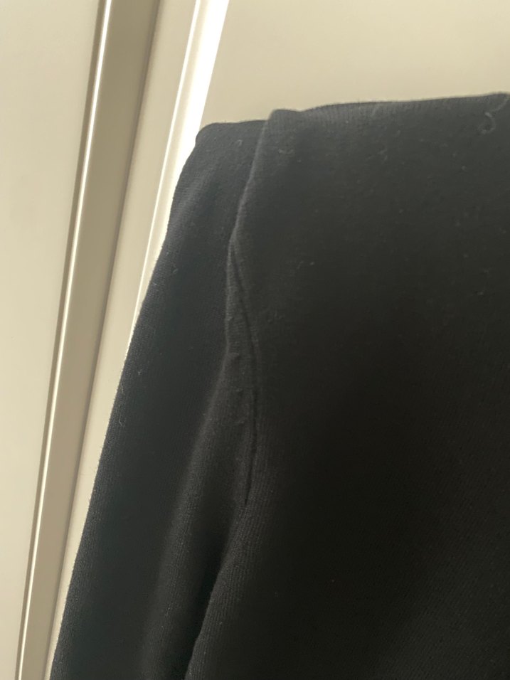 Yüksek Yaka Siyah Vatkalı Kadın Triko - Görsel 4