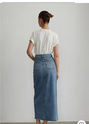 Suud Collection SUUD COLLECTİON TAŞLİ KOT ETEK