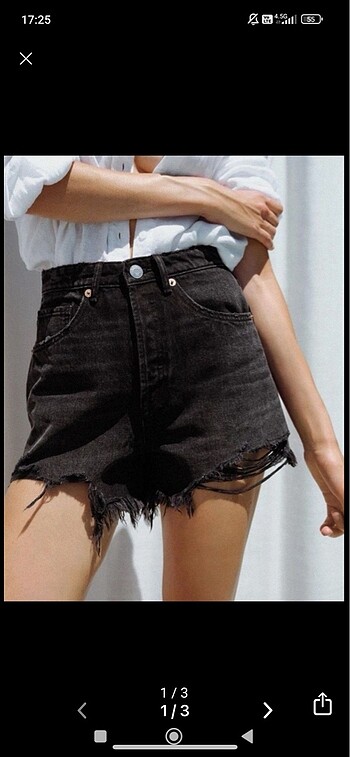 44 Beden zara denim şort