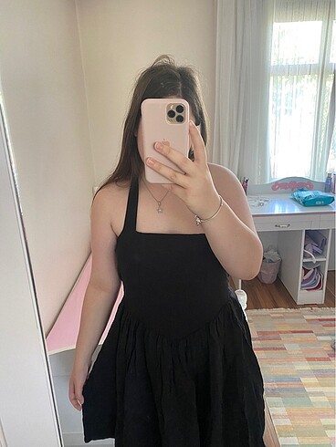Zara elbise siyah