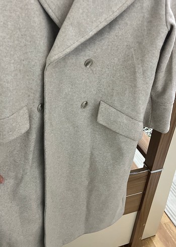 Bej Çift Düğmeli Kaban - Görsel 2