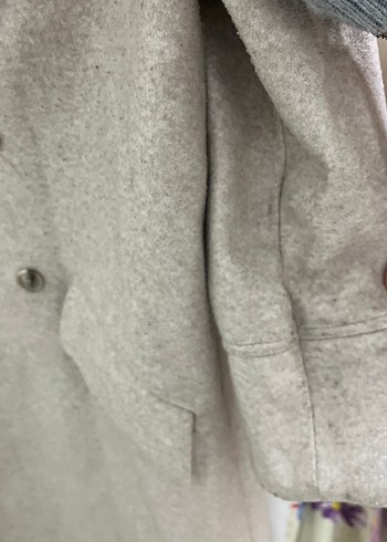 Bej Çift Düğmeli Kaban - Görsel 6