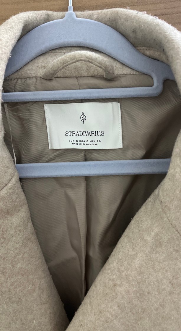 Bej Çift Düğmeli Kaban - Görsel 3