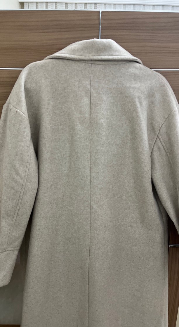 Bej Çift Düğmeli Kaban - Görsel 4