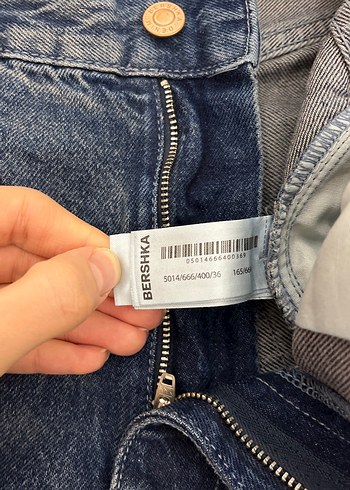 Gri Yıkamalı Rahat Kesim Kadın Kot Pantolon - Görsel 3