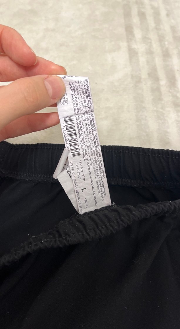 Siyah Kadın Keten Rahat Kesim Pantolon - Görsel 3