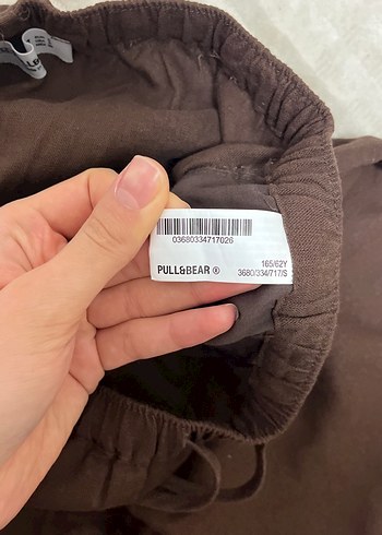 Kadın Kahverengi Keten Bol Kesim Pantolon - Görsel 3