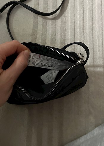 Siyah Süet Minimalist Kadın Çanta - Görsel 4