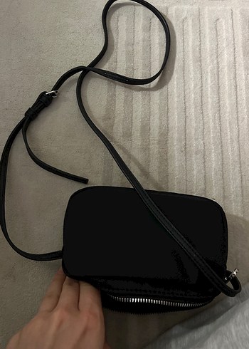 Siyah Süet Minimalist Kadın Çanta - Görsel 3