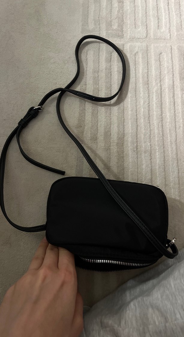 Siyah Süet Minimalist Kadın Çanta - Görsel 3