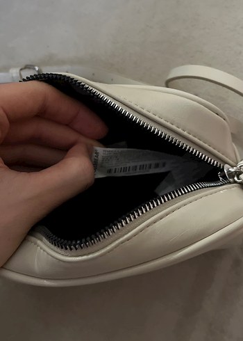 Beyaz Deri Kadın Bel ve Çapraz Çanta - Görsel 3