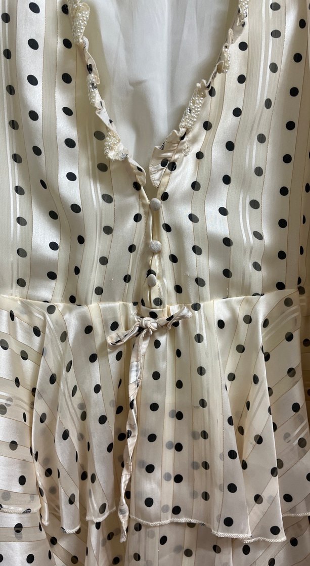 Uzun Kollu Puantiyeli Midi Bohem Kadın Elbise - Görsel 4