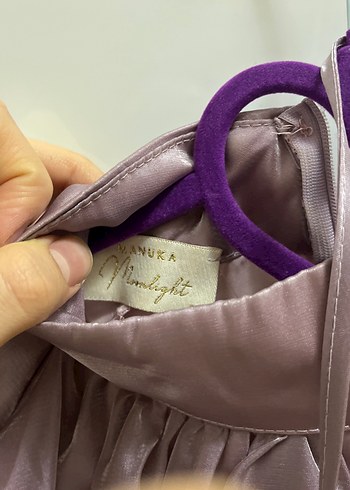 Mor Parlak Saten Bluz - Görsel 5