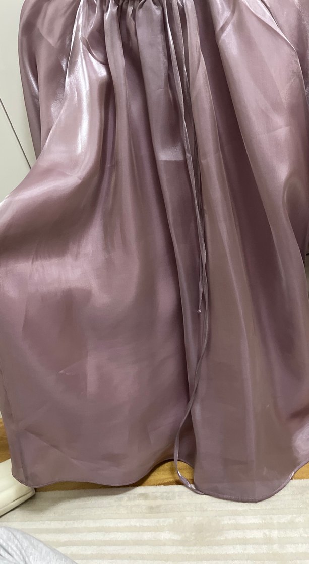 Mor Parlak Saten Bluz - Görsel 4