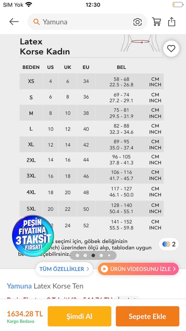 Yamuna korse - Görsel 4