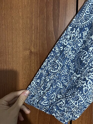 s Beden çeşitli Renk Mavi desenli elbise