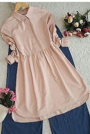 Pembe tunik 