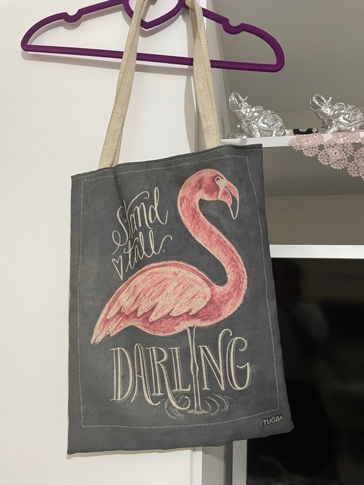 Tuğba Püsküllü Bohem Gri Kadın Çanta - Görsel 2