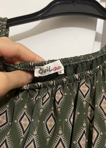 Civil Yeşil çoçuk elbise - Görsel 3