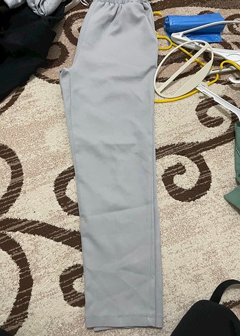 Gri Kadın Kumaş Pantolon - Görsel 2