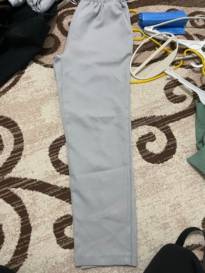 Gri Kadın Kumaş Pantolon - Görsel 2