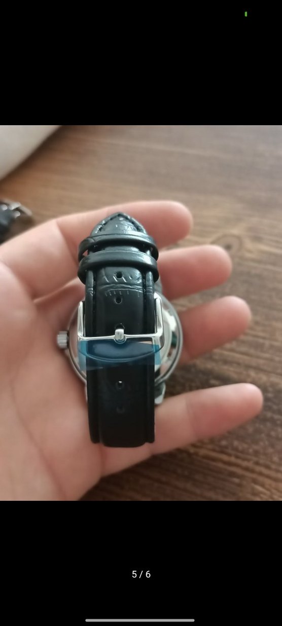 Klasik Biker Siyah Mekanik Erkek Saat - Görsel 4