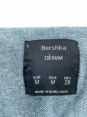 m Beden mavi Renk Bershka Kot Ceket %70 İndirimli.