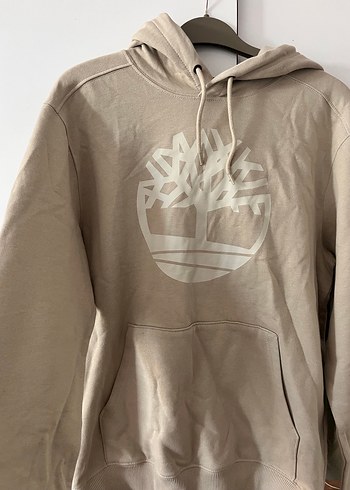 s Beden Bej Kapüşonlu Timberland Sweatshirt