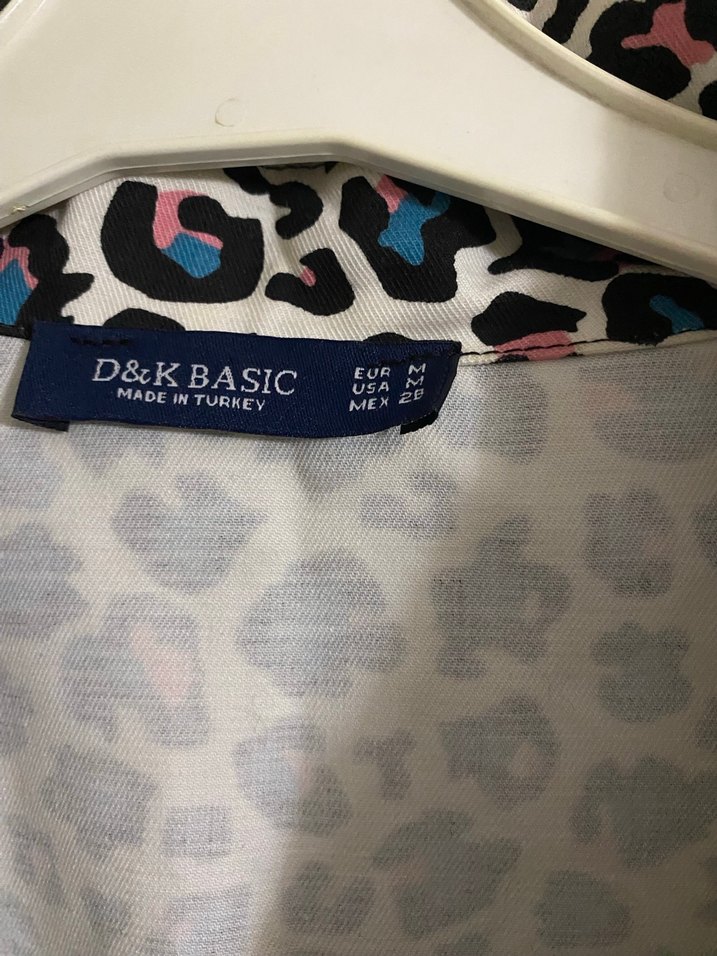 Leopar Desenli Uzun Kollu Salaş Kadın tunik - Görsel 4