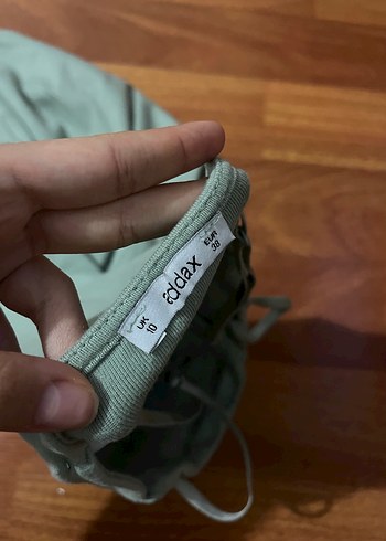 Bej Midi Askılı Kadın Elbise - Görsel 3