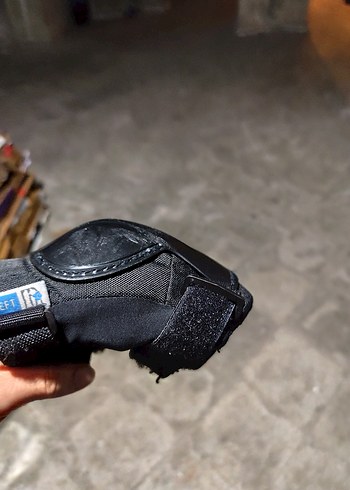 Siyah Biker Stil Kauçuk Motosiklet Dizliği - Görsel 4