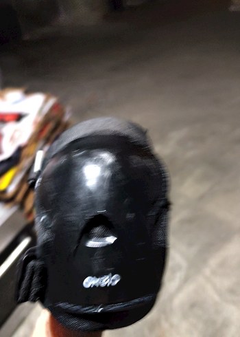 Siyah Biker Stil Kauçuk Motosiklet Dizliği - Görsel 5