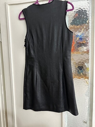 Louis Vuitton Deri mini elbise