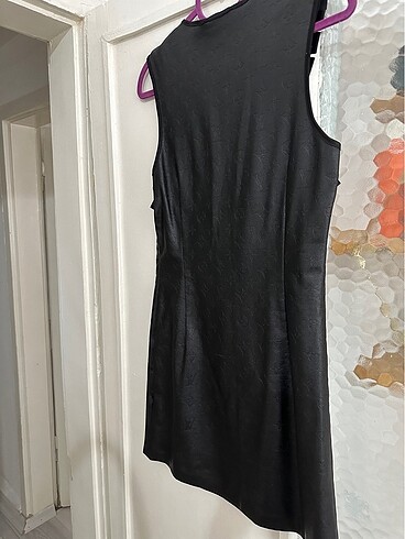 Deri mini elbise - Görsel 5