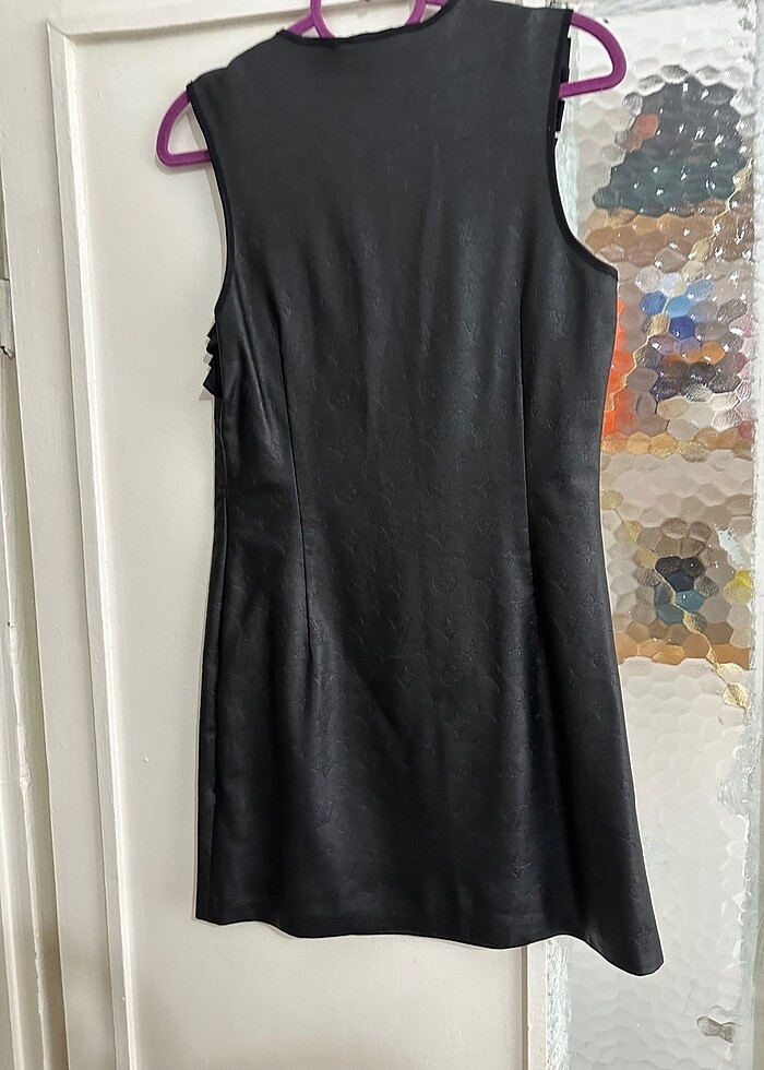 Deri mini elbise - Görsel 2