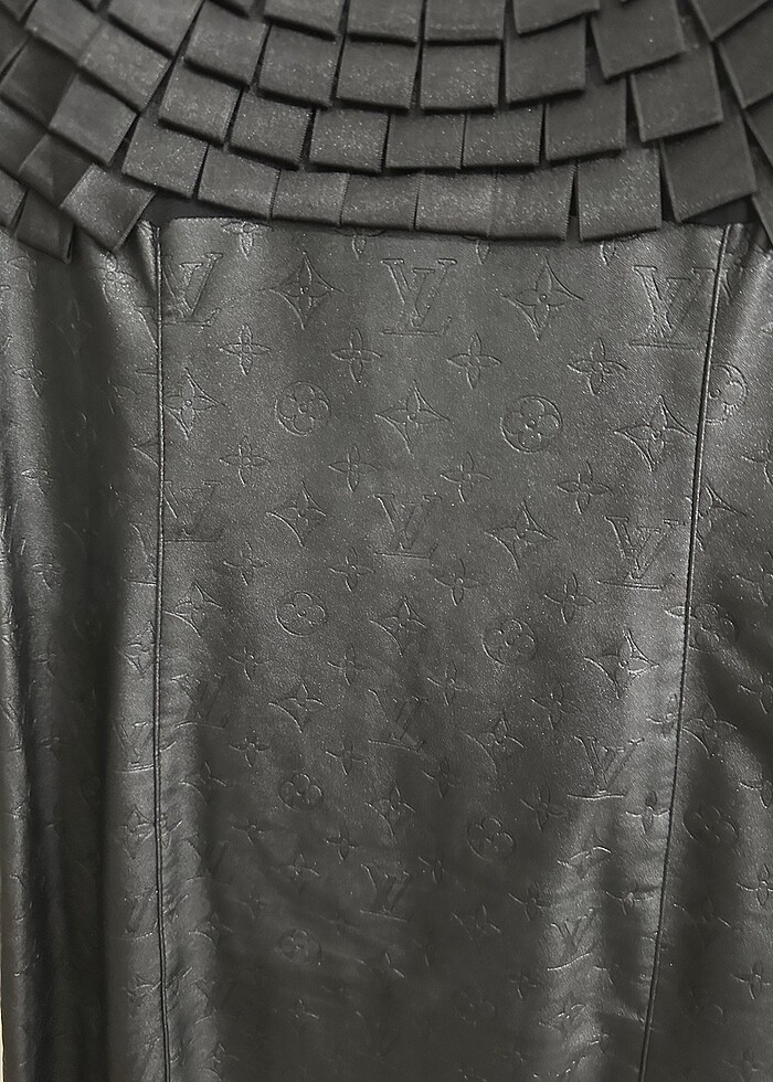 Deri mini elbise - Görsel 3