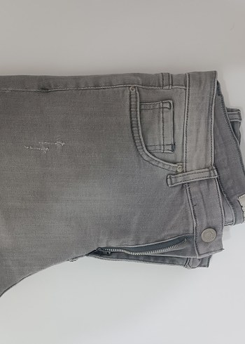 s Beden gri Renk Gri Kadın Denim Pantolon
