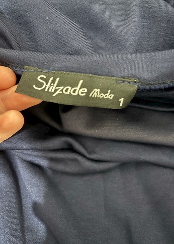 lacivert tesettür viral elbise - Görsel 6