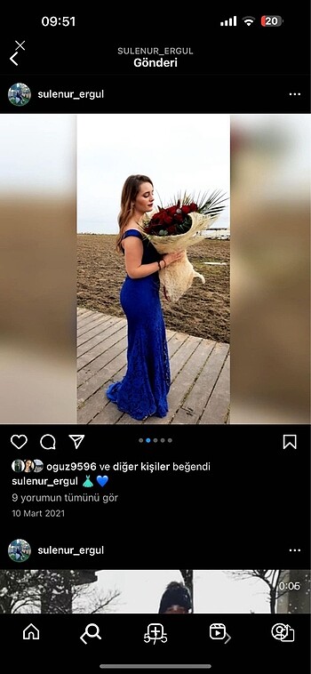 Dantel desen elbise
