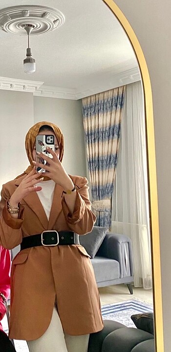 m Beden kahverengi Renk Blazer ceket