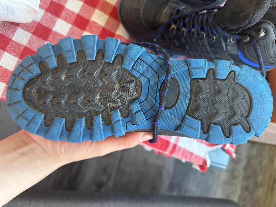 Koyu Mavi Biker Tarzı Erkek Ayakkabı Bağcığı - Görsel 3