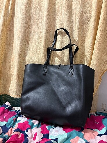 Mango Çift taraflı Mango Shopper Çanta