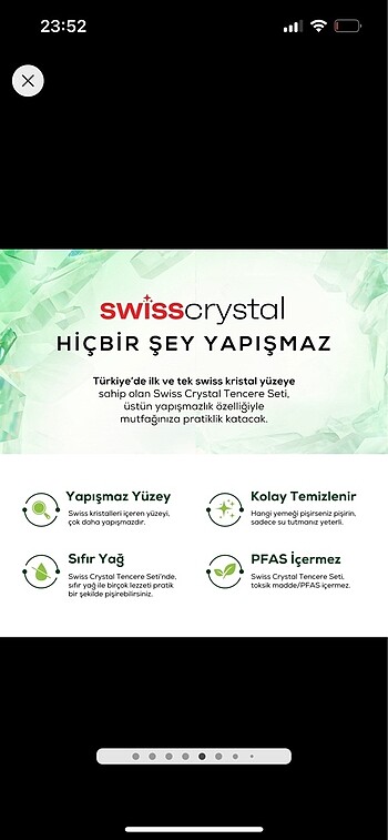 Beden Karaca Refika Birgül Swiss Crystal 7 parça tencere seti creamy