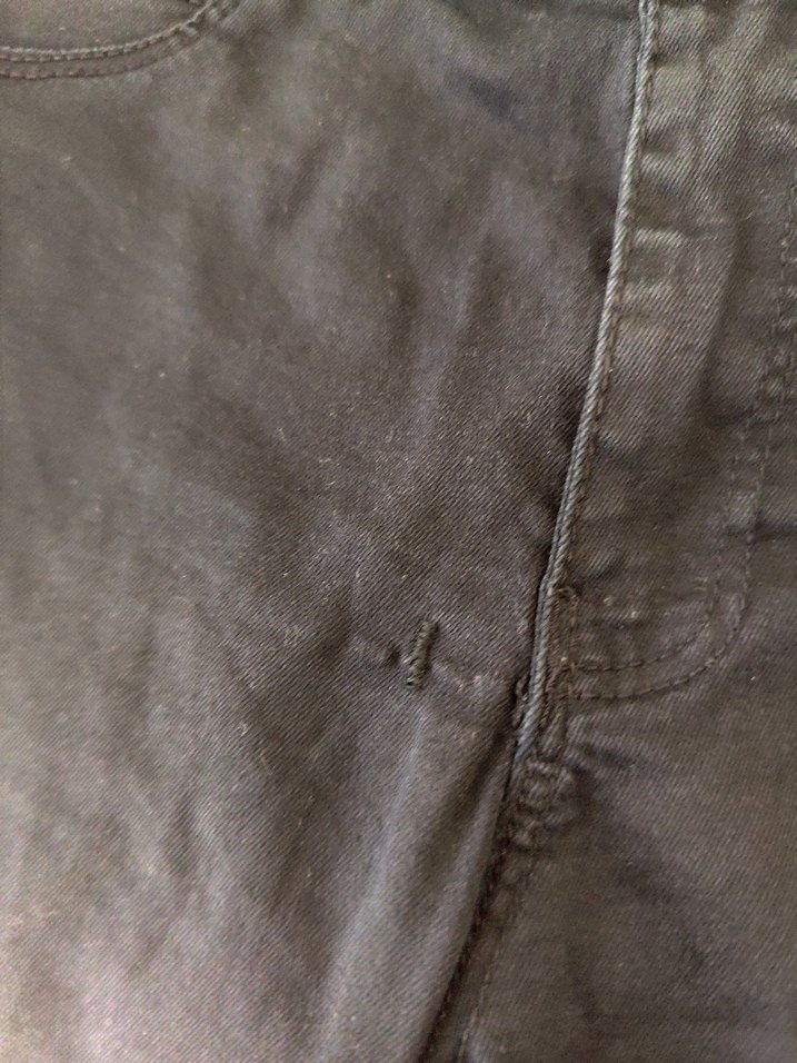 Kadın Siyah Midi Denim Pantolon - Görsel 3