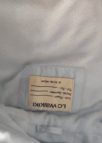 Kız Çocuk Mavi Kapüşonlu Fermuarlı Kaban - Görsel 2